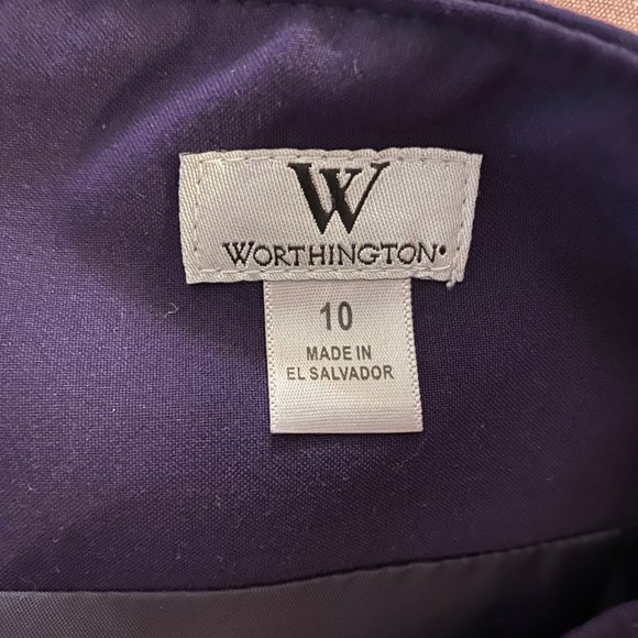 Worthington Purple Pencil Skirt - Picture 3 of 4